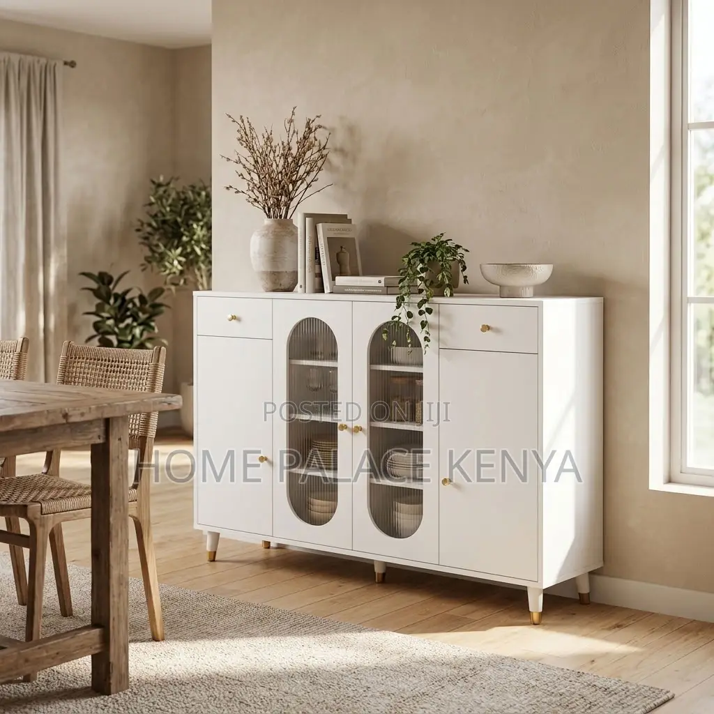Kitchen Cabinet; 4-Door Utensils Kitchen Organizer