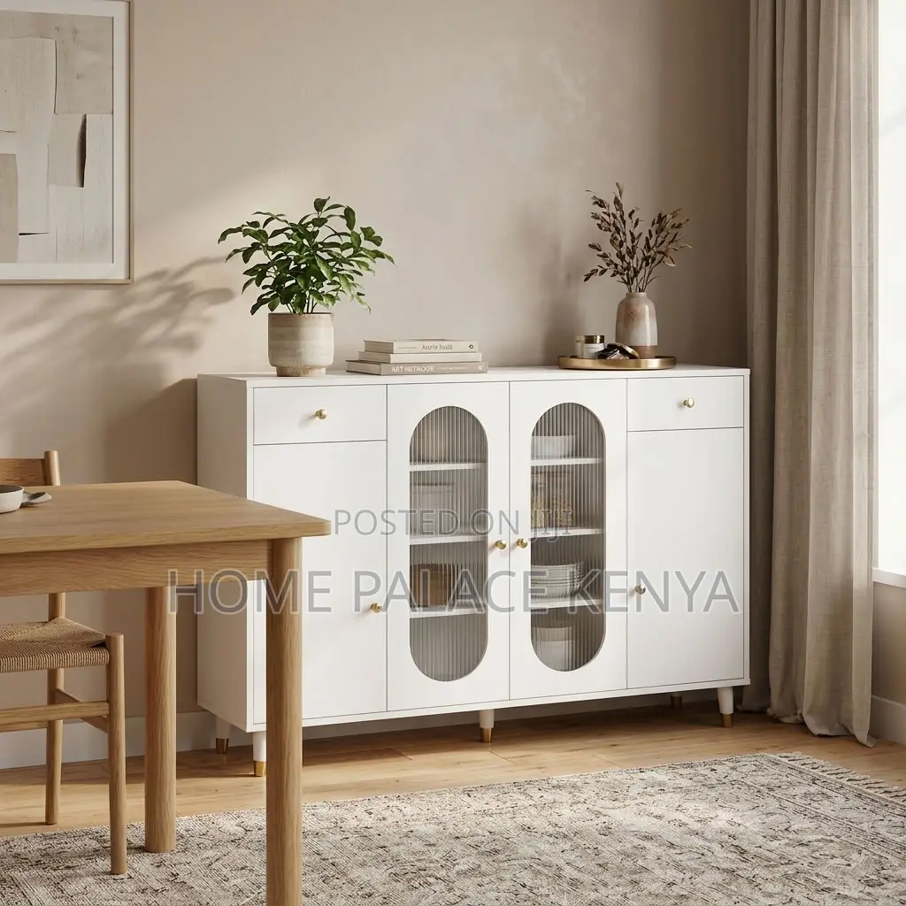 Kitchen Cabinet; 4-Door Utensils Kitchen Organizer