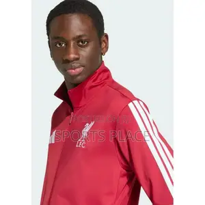 Adidas Red Liverpool FC DNA Track Burgundy Jacket