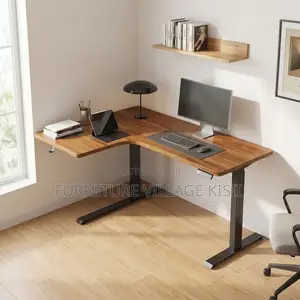 L-Shaped Electrical Addjustable Office Desk