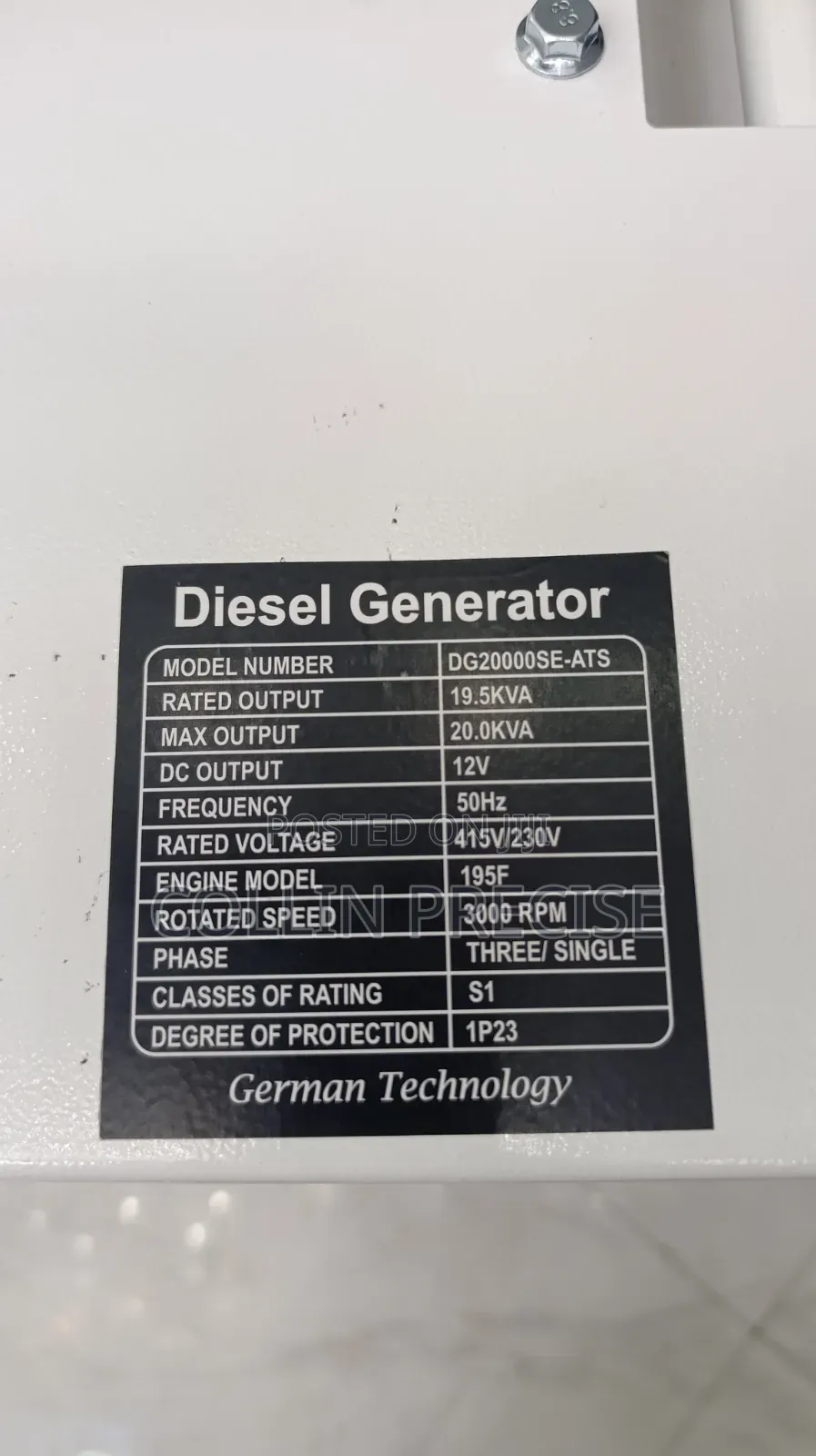 Commercial 20Kva Silent Diesel Generator