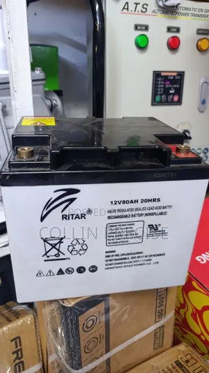 12v/80Ah Ritar Gel Battery