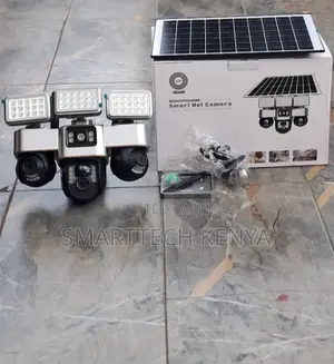 4G VTS30A Triple Lens PTZ Solar Camera 3 Street Lights & NightVision