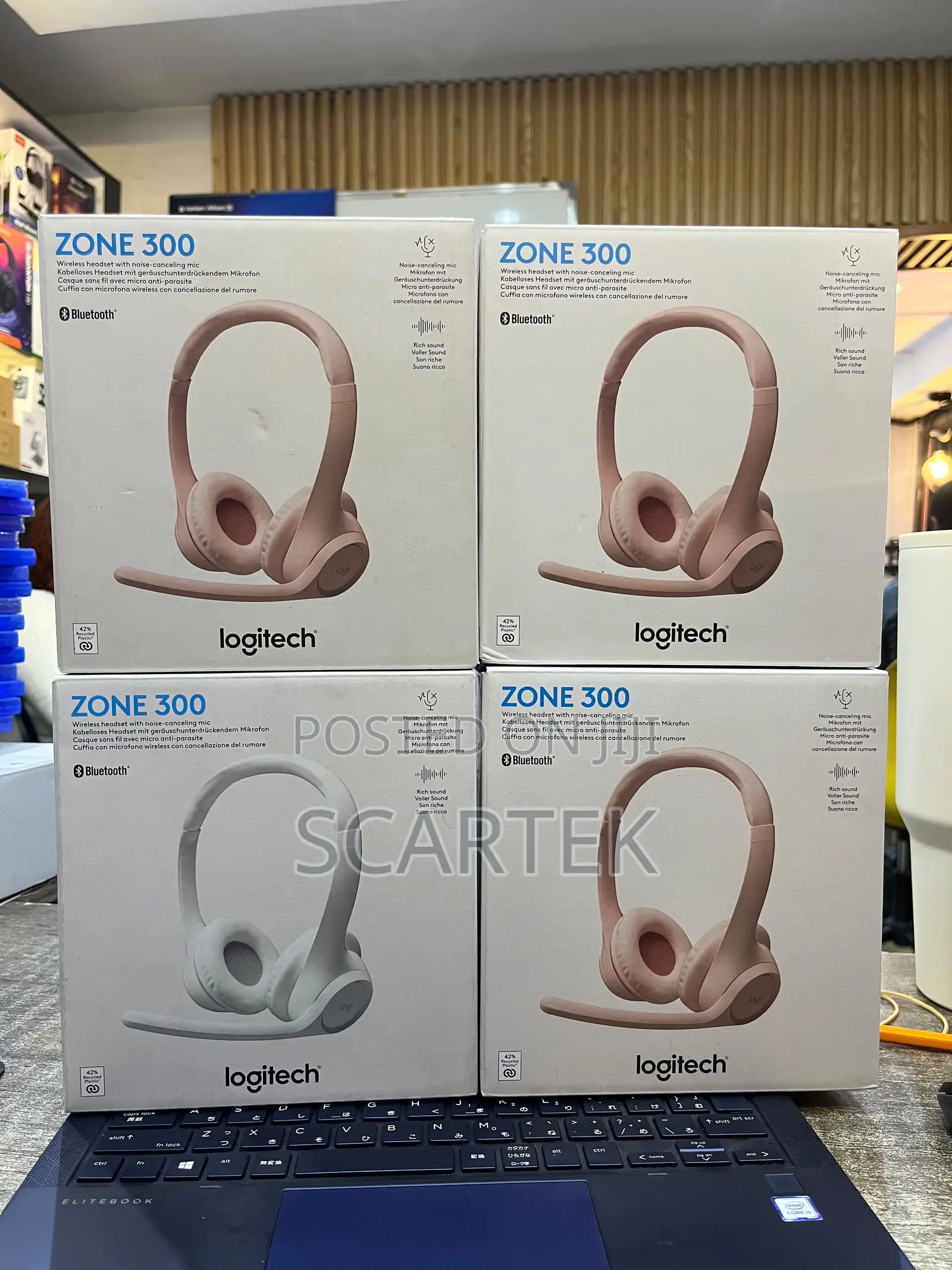 Logitech Zone 300 Wireless Bluetooth Headset.