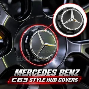 Mercedes-Benz C63 Style Black Centre Hub Caps