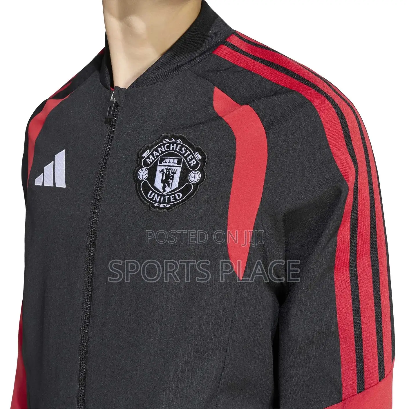 Manchester United Black 26/27 Tiro Presentation Jacket