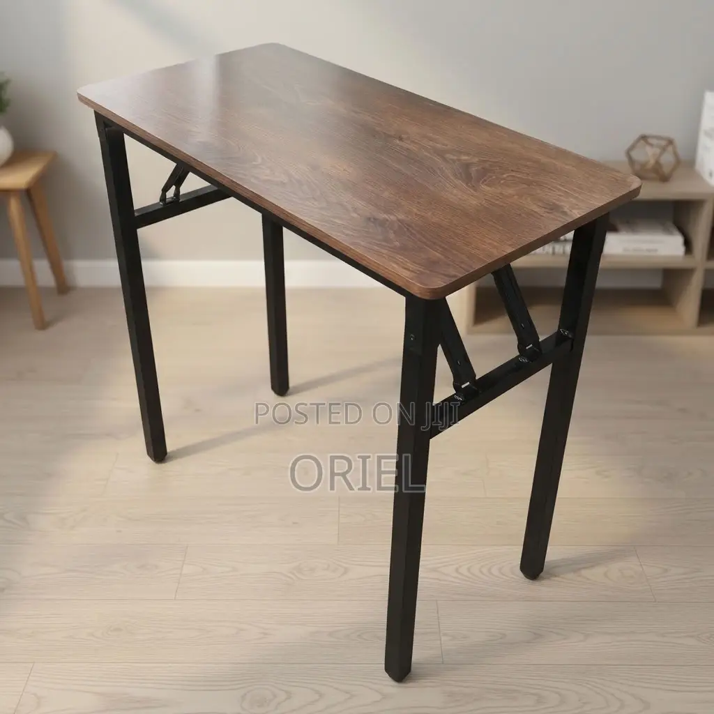 Office Table : Brown Foldable Office Table