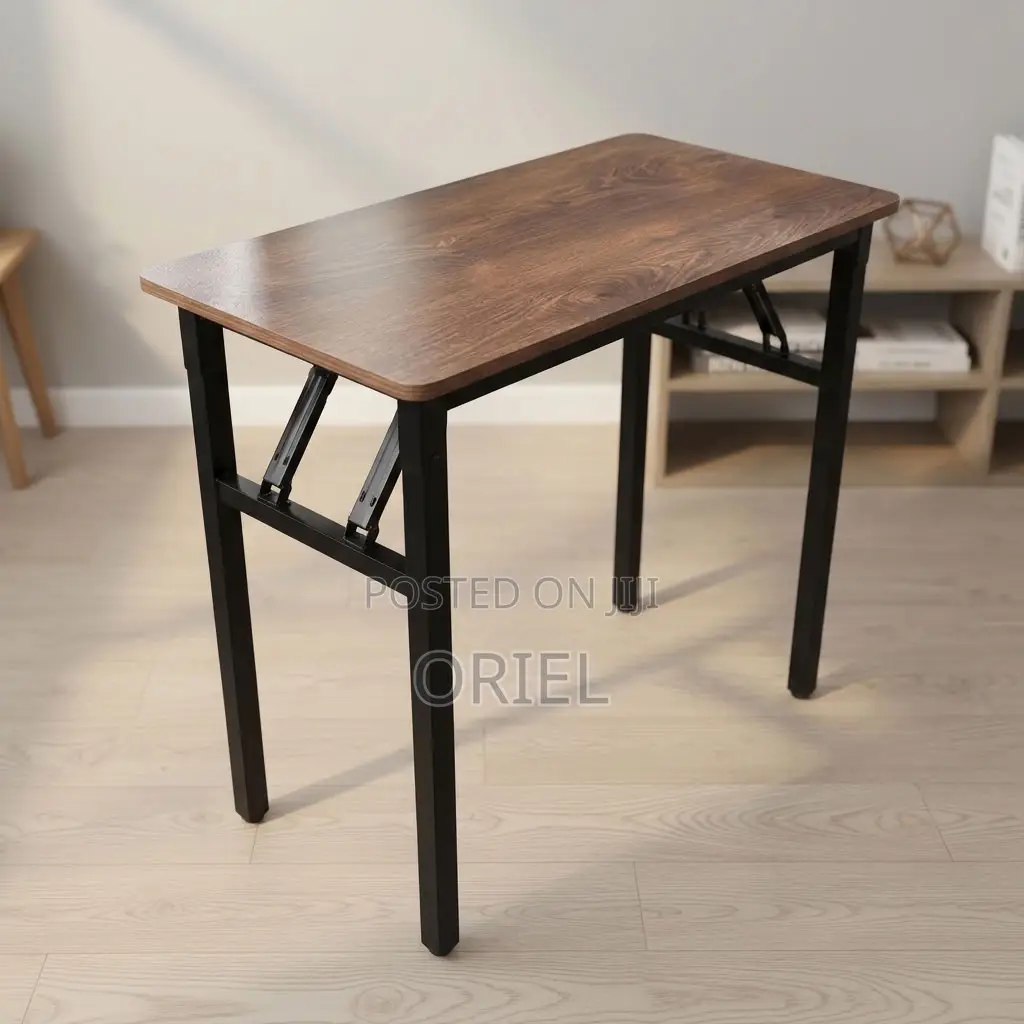 Office Table : Brown Foldable Office Table