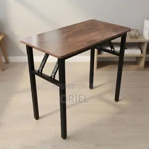 Office Table : Brown Foldable Office Table