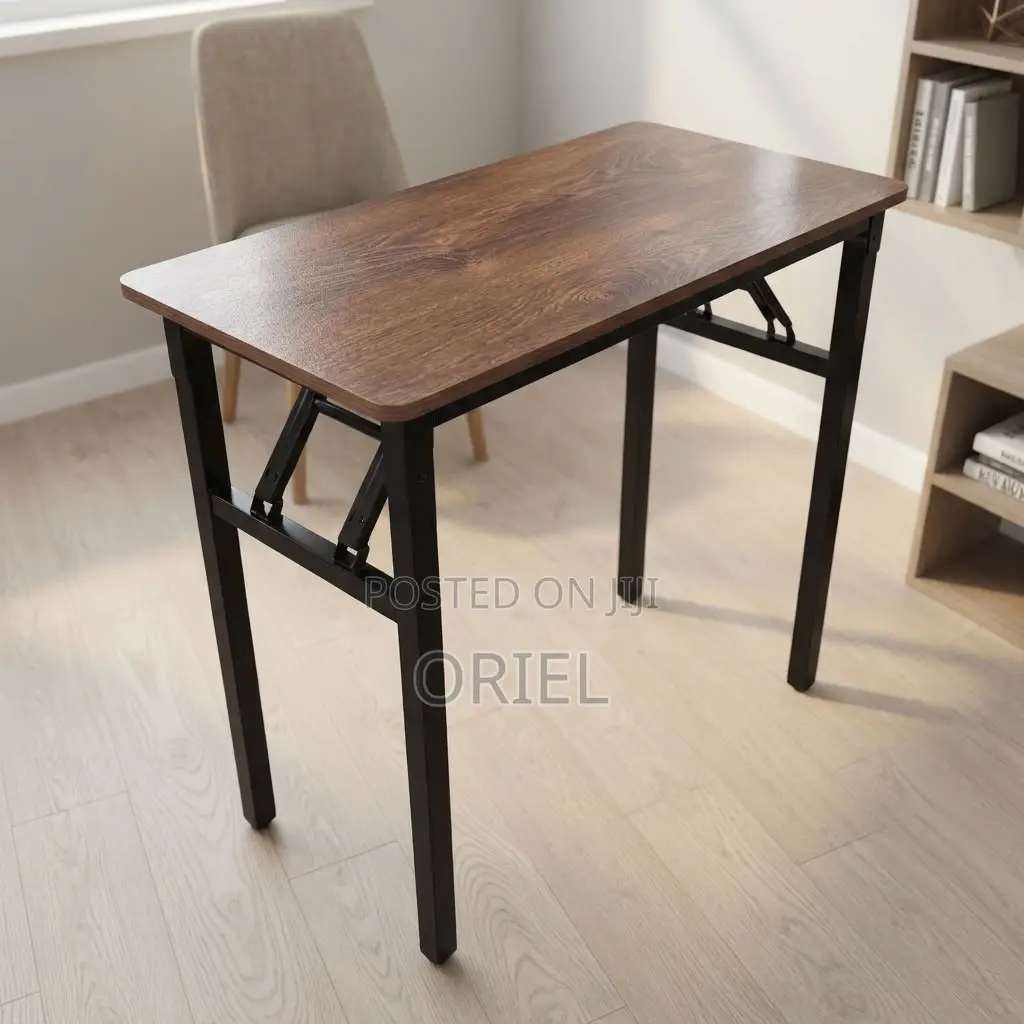 Office Table : Brown Foldable Office Table
