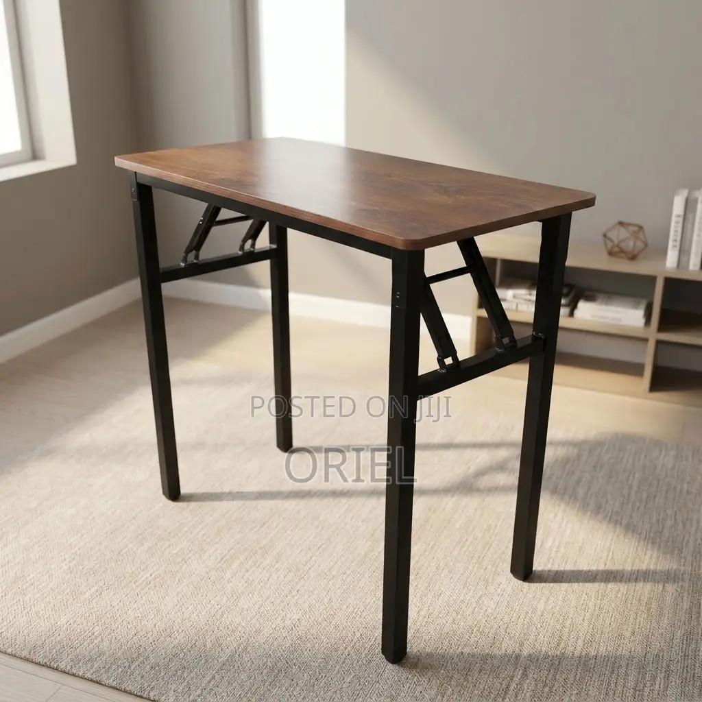 Office Table : Brown Foldable Office Table