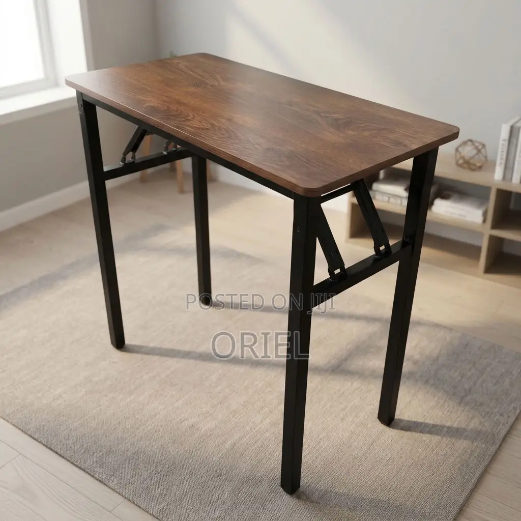 Office Table : Brown Foldable Office Table