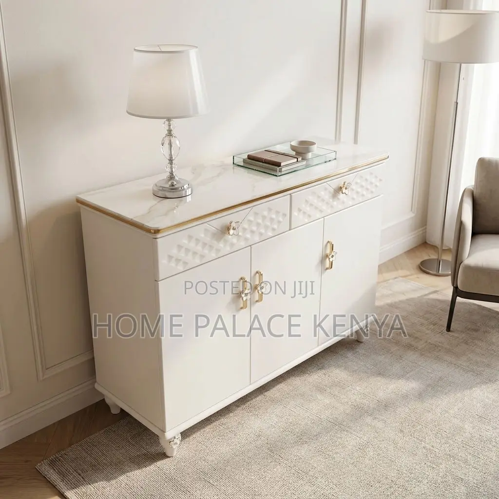 Console; Decorative Console Table for Displaying Flowers and Lamps