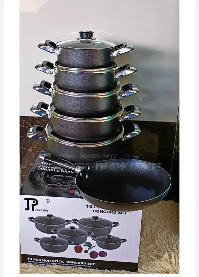 JP Non-Stick 11pcs Cooking Pot Cookware