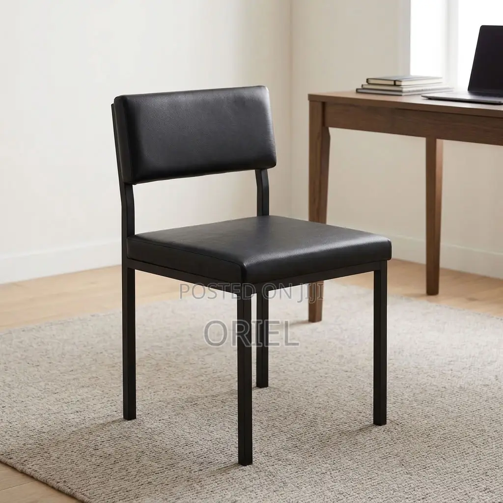 Office Study Chair : Custom Leather Padded Office Study Chair