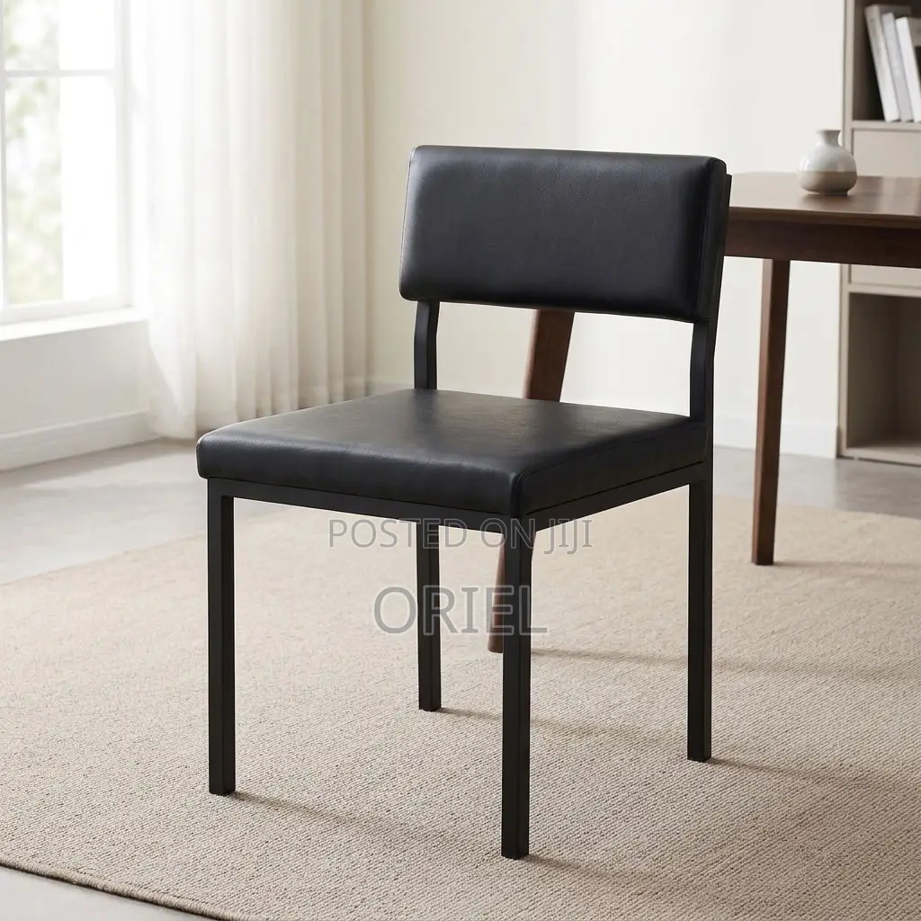 Office Study Chair : Custom Leather Padded Office Study Chair