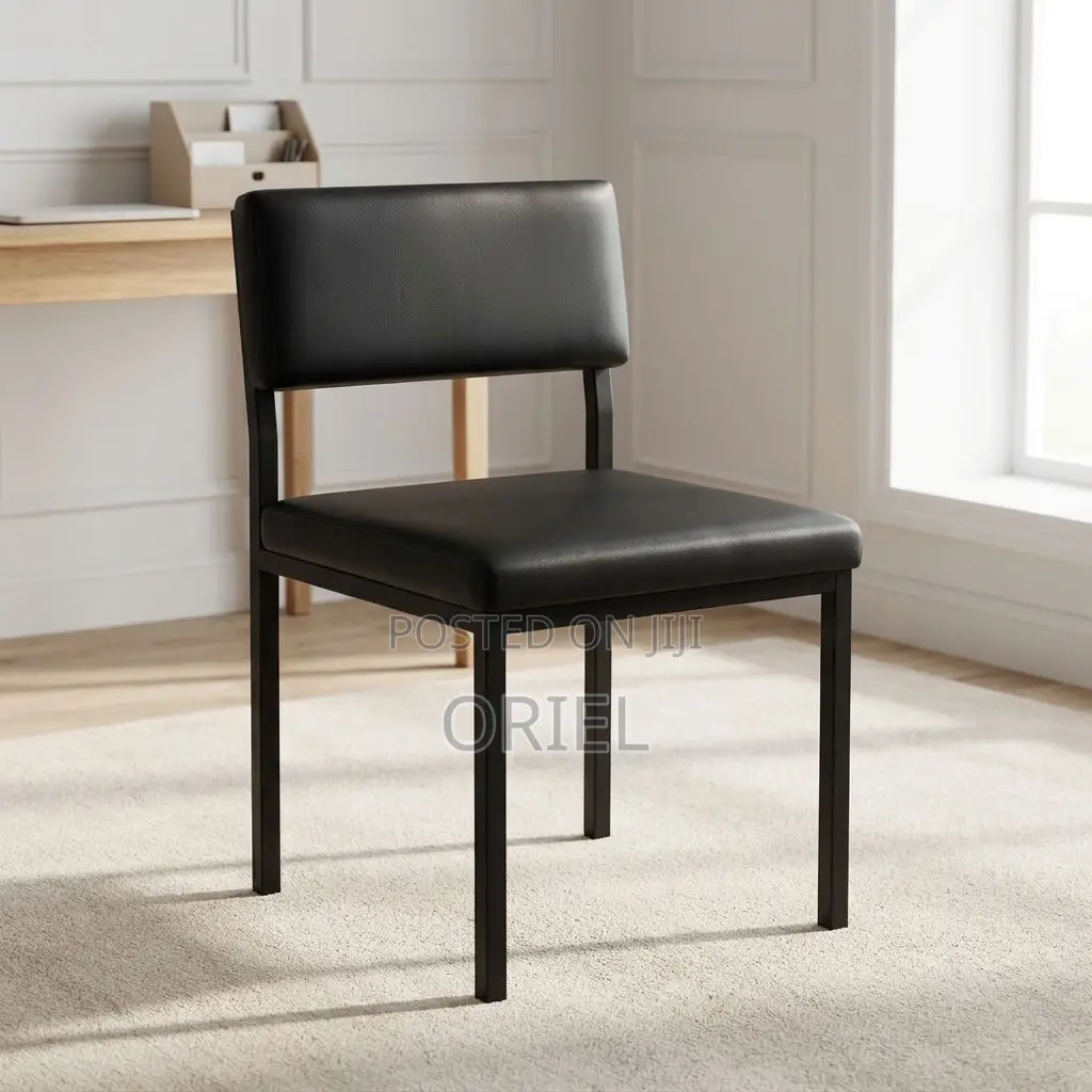 Office Study Chair : Custom Leather Padded Office Study Chair