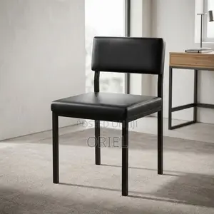 Office Study Chair : Custom Leather Padded Office Study Chair