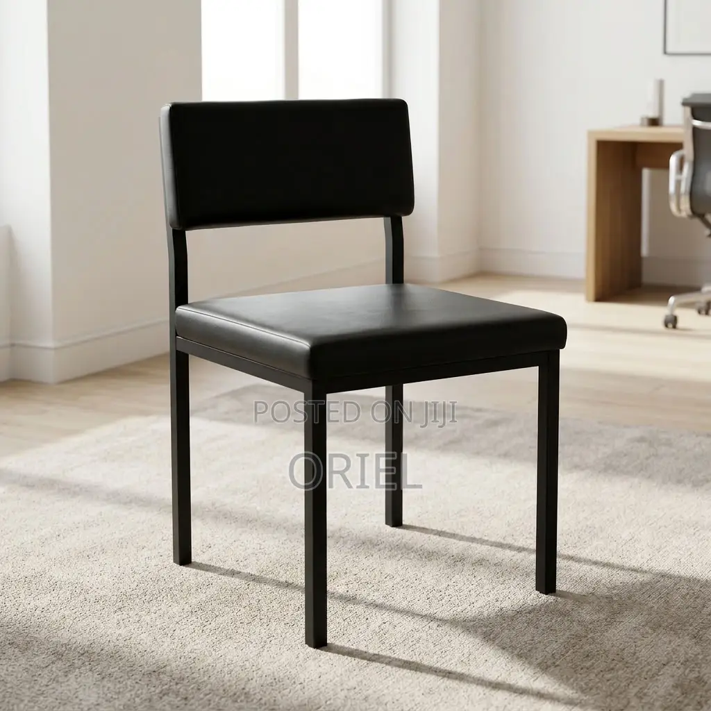 Office Study Chair : Custom Leather Padded Office Study Chair