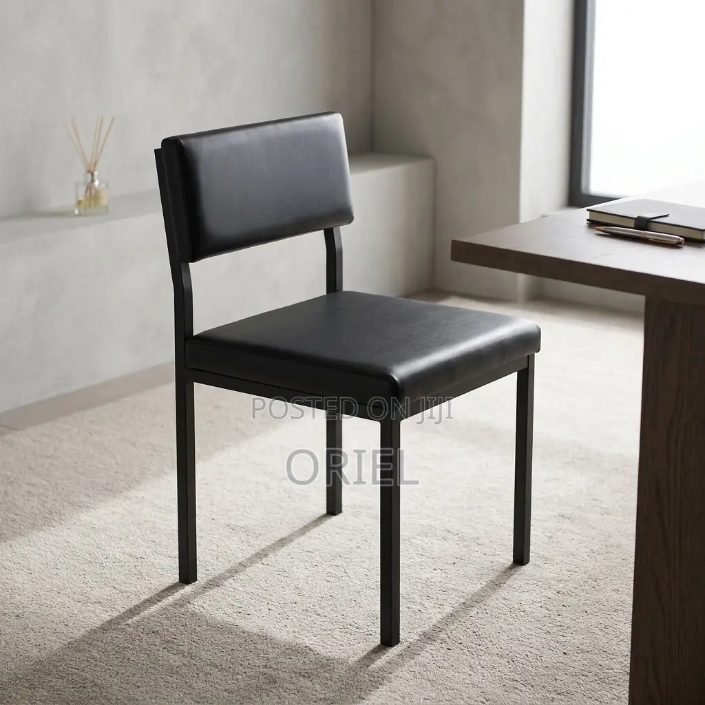 Office Study Chair : Custom Leather Padded Office Study Chair