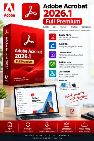 Adobe Acrobat Pro 2026.1 Premium – PDF Editing Software