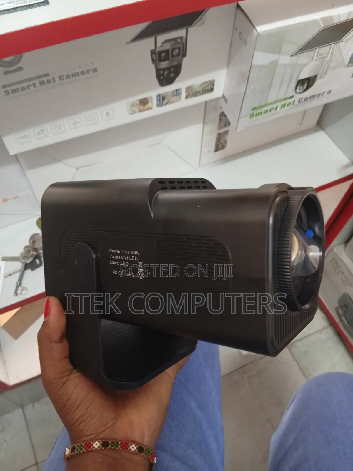 HY320 Portable Projector With Wi-Fi for Convenient Wireless Viewing