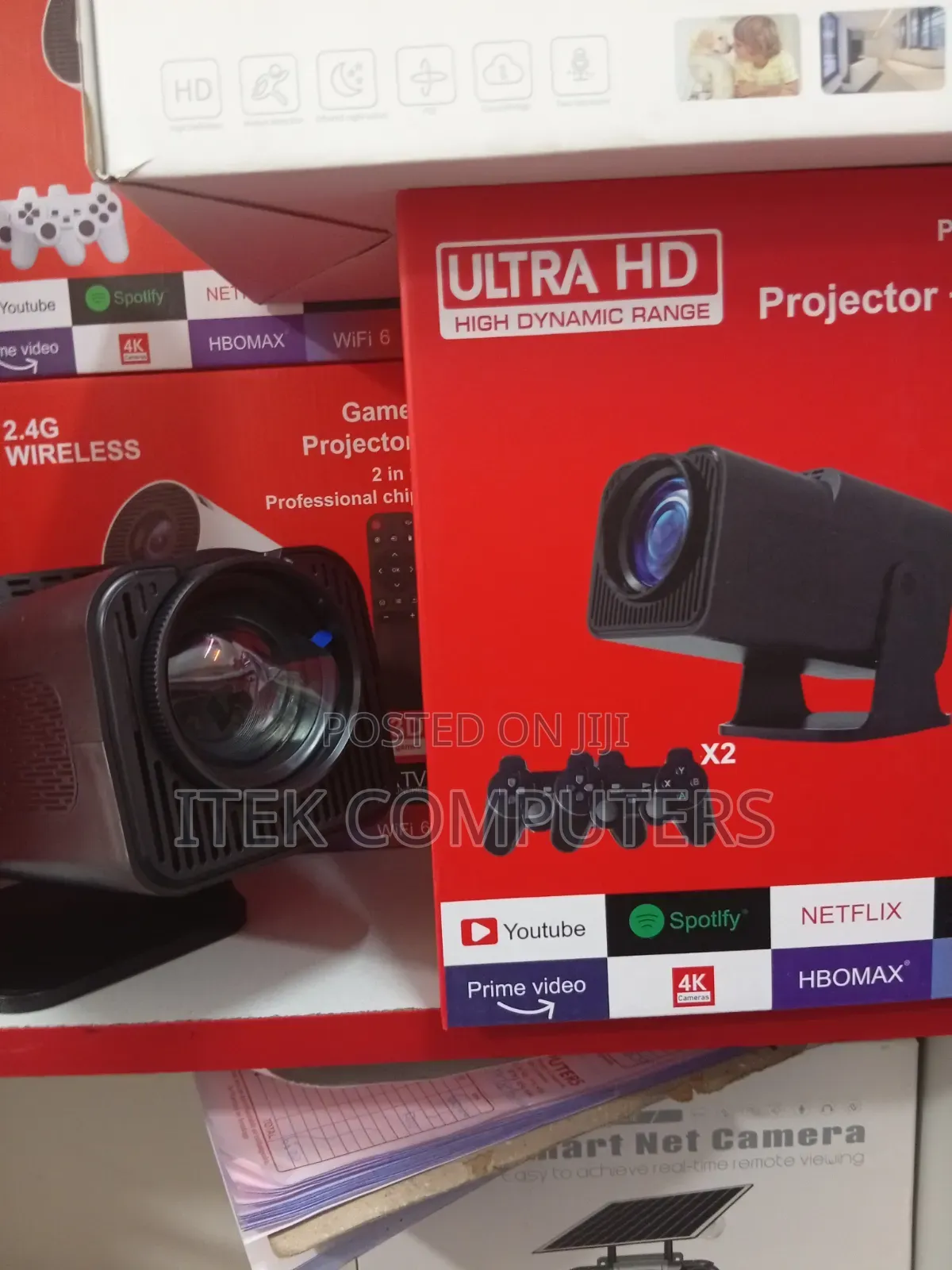 HY320 Portable Projector With Wi-Fi for Convenient Wireless Viewing
