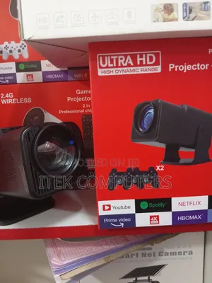 HY320 Portable Projector With Wi-Fi for Convenient Wireless Viewing
