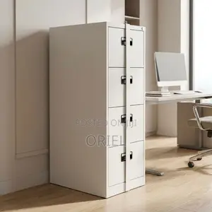 Office Cabinet : Office Cabinet With 4 Drawers and Central Locking Bar
