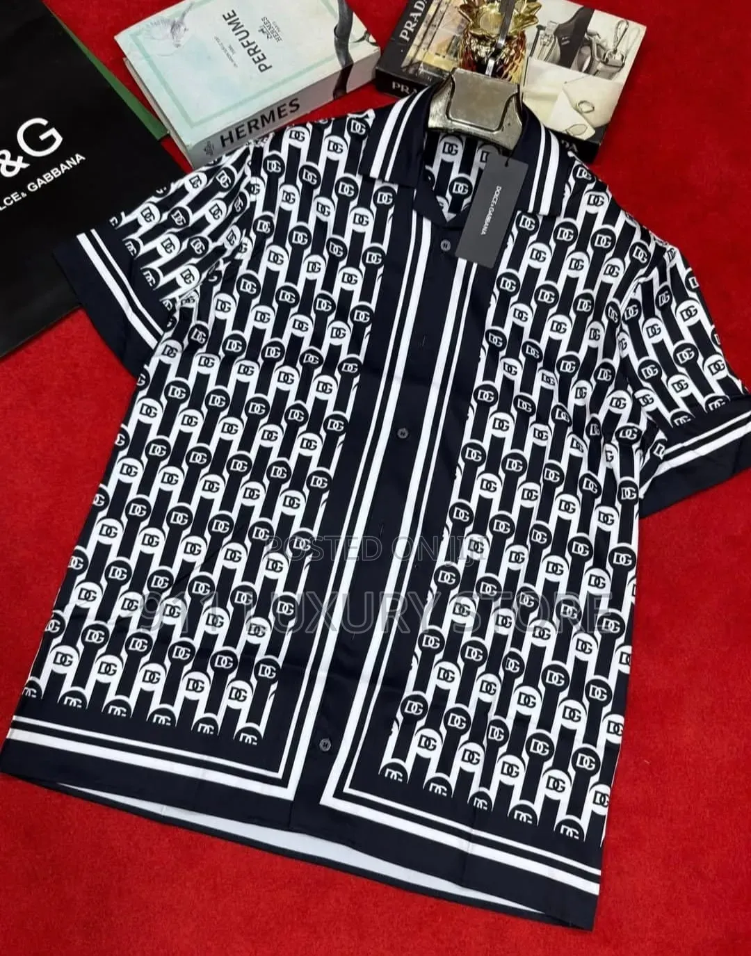 Dolce & Gabbana Short-Sleeved Button-Up Shirt