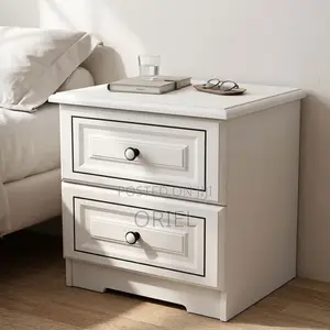 Modern Bedside Cabinet : Two-Drawer Bedside Table