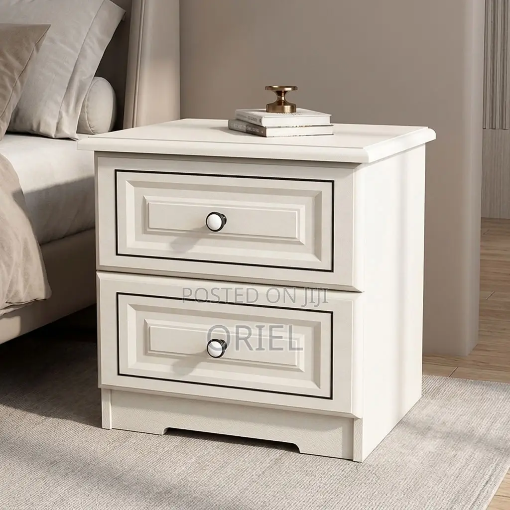 Modern Bedside Cabinet : Two-Drawer Bedside Table