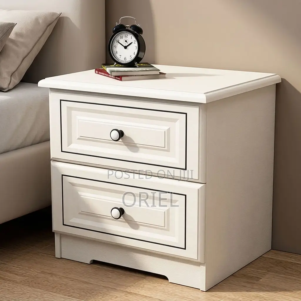 Modern Bedside Cabinet : Two-Drawer Bedside Table