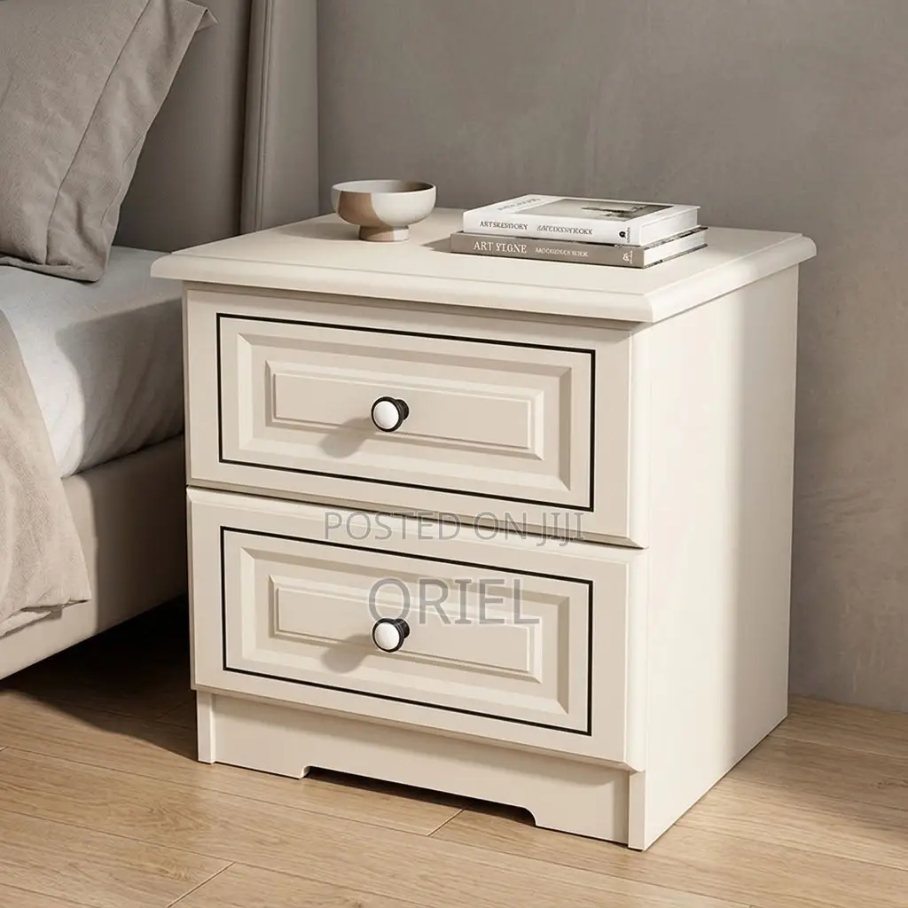 Modern Bedside Cabinet : Two-Drawer Bedside Table