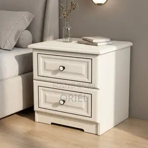 Modern Bedside Cabinet : Two-Drawer Bedside Table