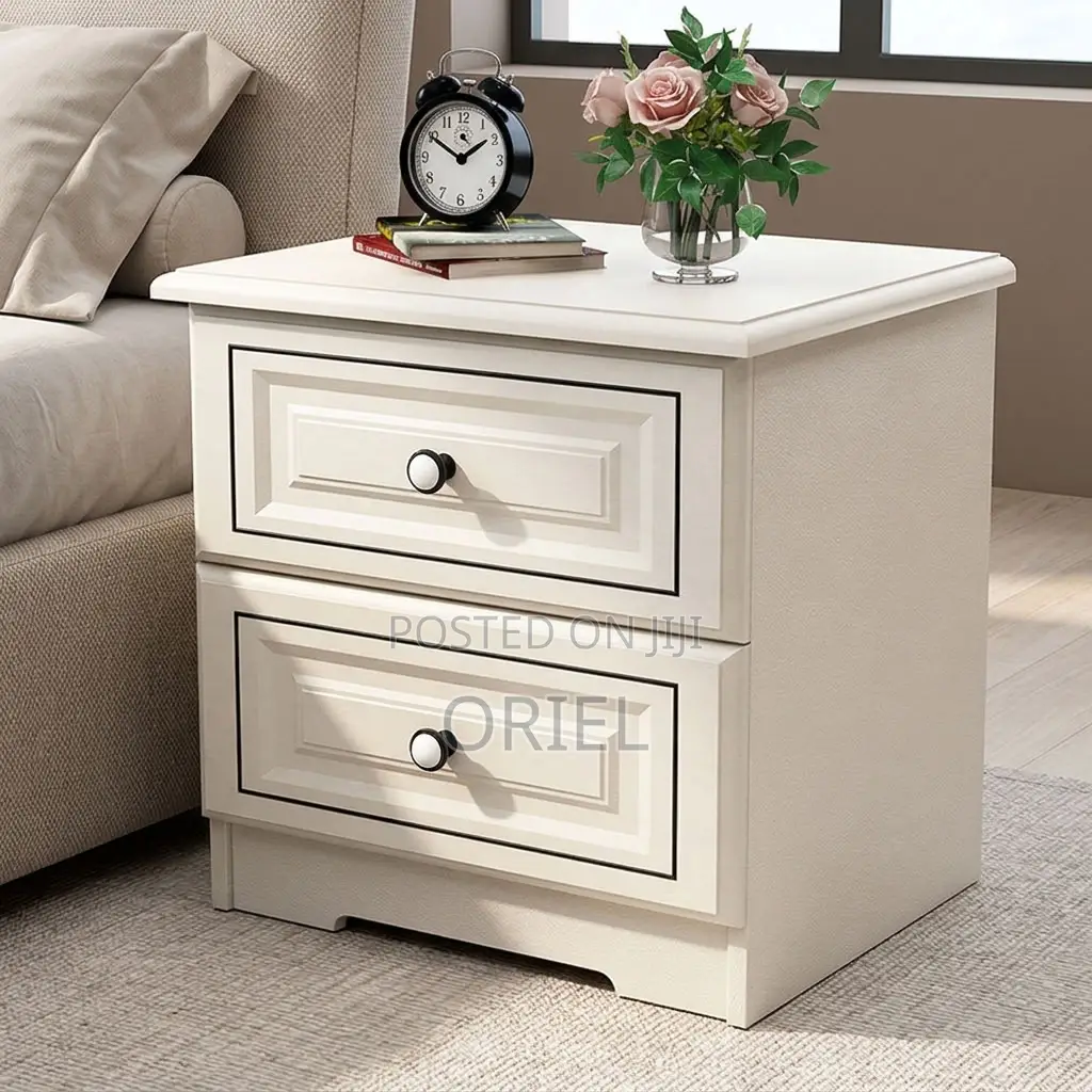 Modern Bedside Cabinet : Two-Drawer Bedside Table