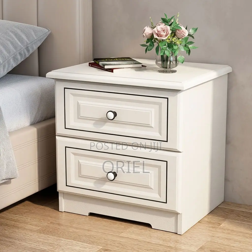Modern Bedside Cabinet : Two-Drawer Bedside Table