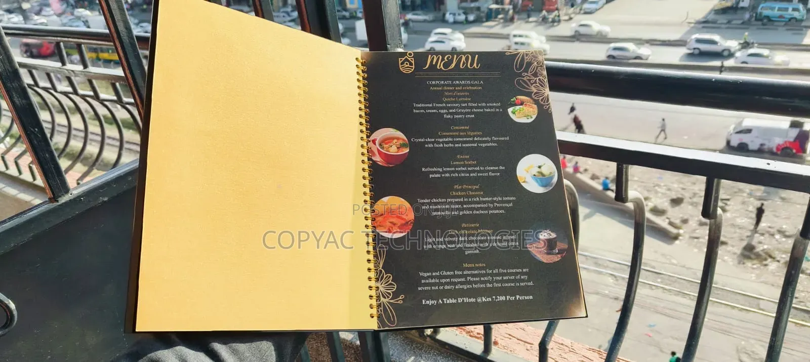 Top Tier A4 Menu