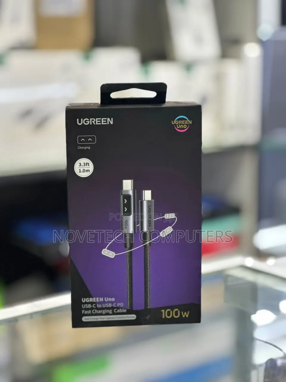 UGREEN Uno USB-C to USB-C Cable 100W Fast Charging 480mb/S Cable 1M
