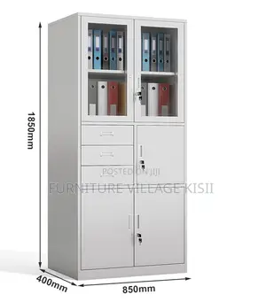 Metallic Lockable Filing Cabinet With Safe