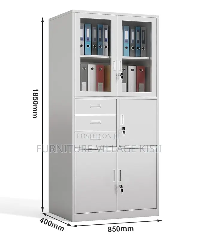 Metallic Lockable Filing Cabinet With Safe
