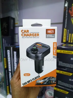 3 USB Port Car Charger With Hands-Free Calling & TF Card Support