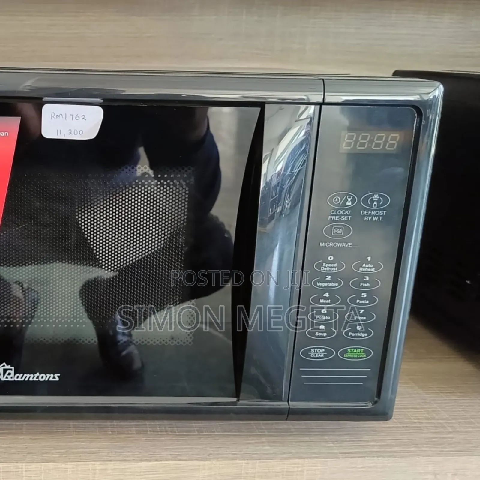ramtons 20 Litres Digital Microwave Black - Rm/762