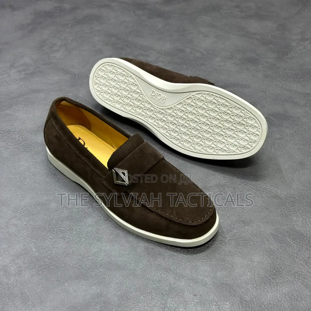 Quality Semi Causal Dior (Suede) Flat Shoes