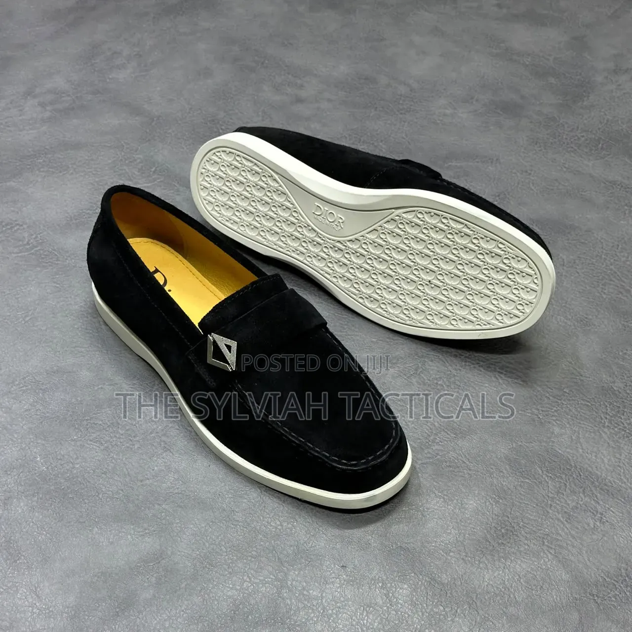 Quality Semi Causal Dior (Suede) Flat Shoes