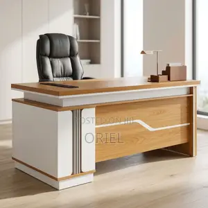 Office Desk : Modern L-Shaped Executive Work Table 1600MM