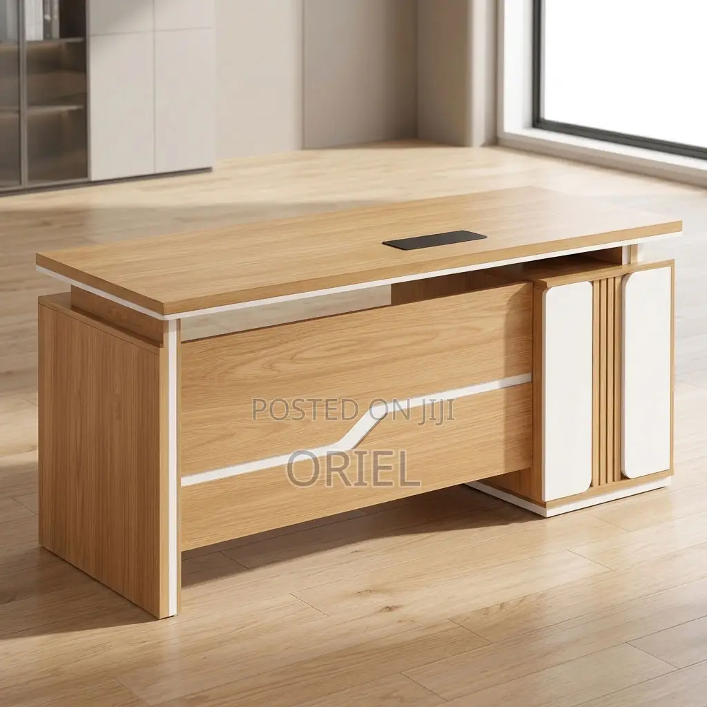 Office Desk : Modern L-Shaped Executive Work Table 1600MM