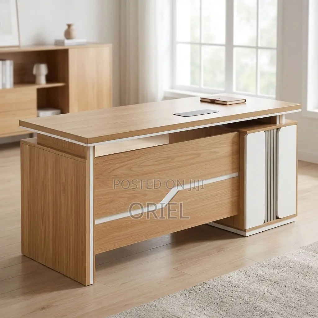Office Desk : Modern L-Shaped Executive Work Table 1600MM