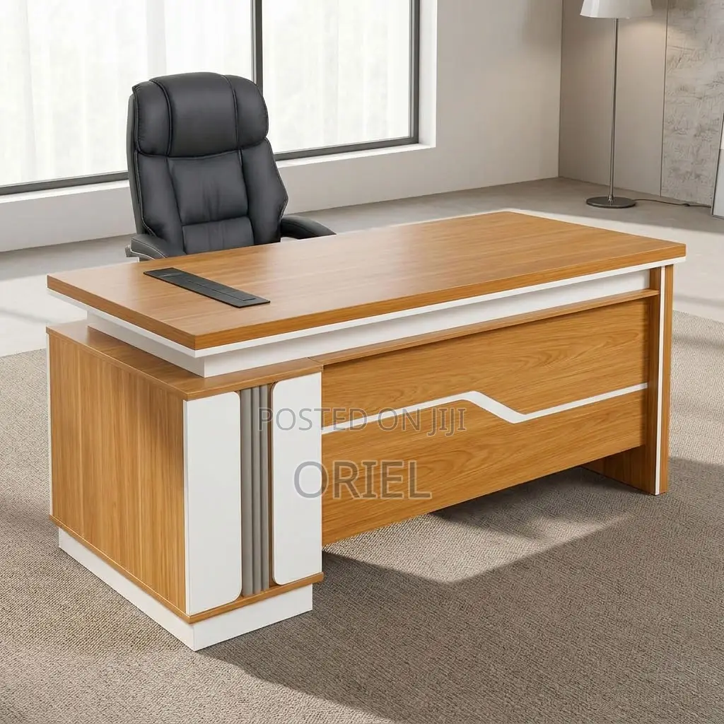 Office Desk : Modern L-Shaped Executive Work Table 1600MM