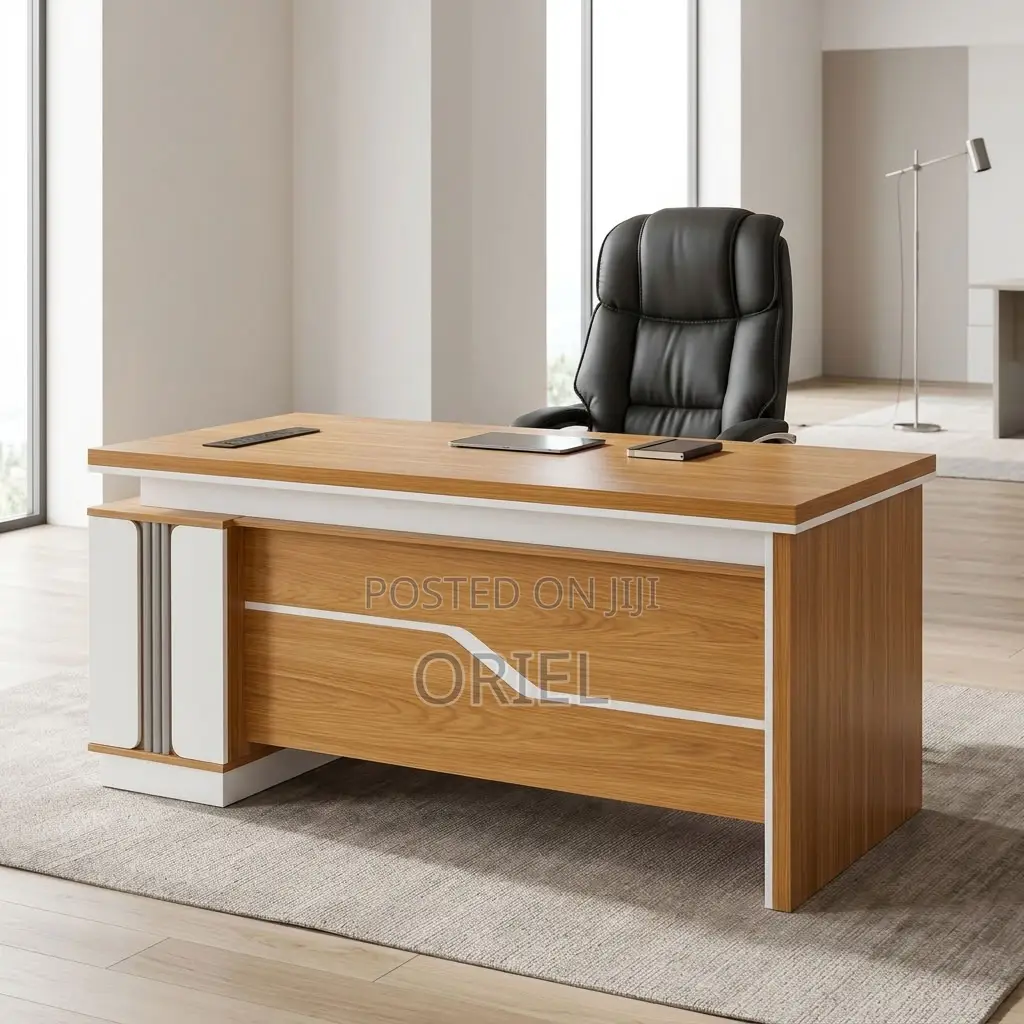 Office Desk : Modern L-Shaped Executive Work Table 1600MM